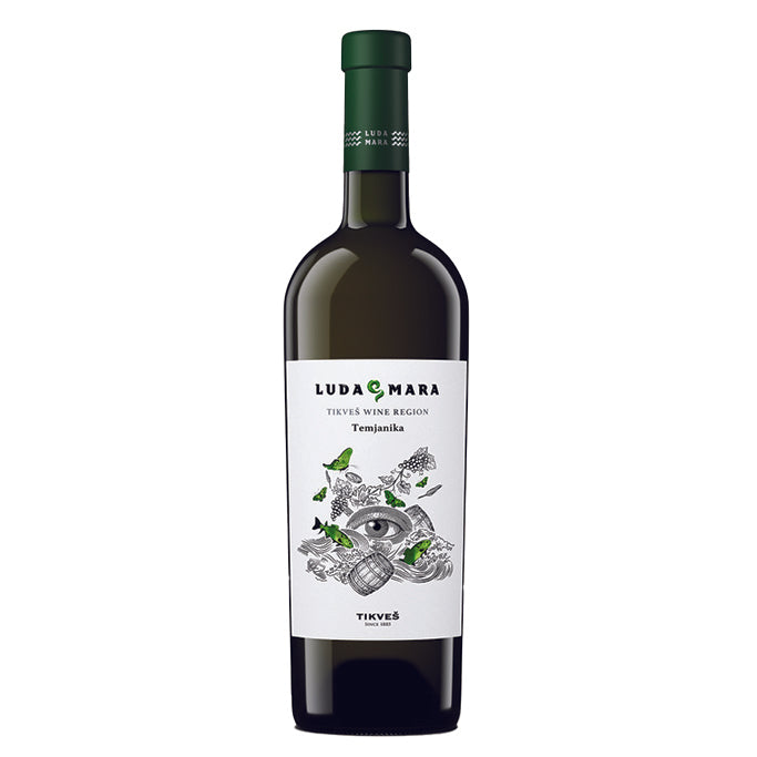 TIKVES Luda Mara Temjanika White Wine 12/750ml