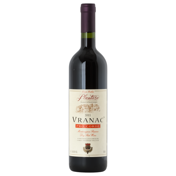 PLANTAZE Vranac ProCorde Special Reserve Dry Red Wine 6/750ml